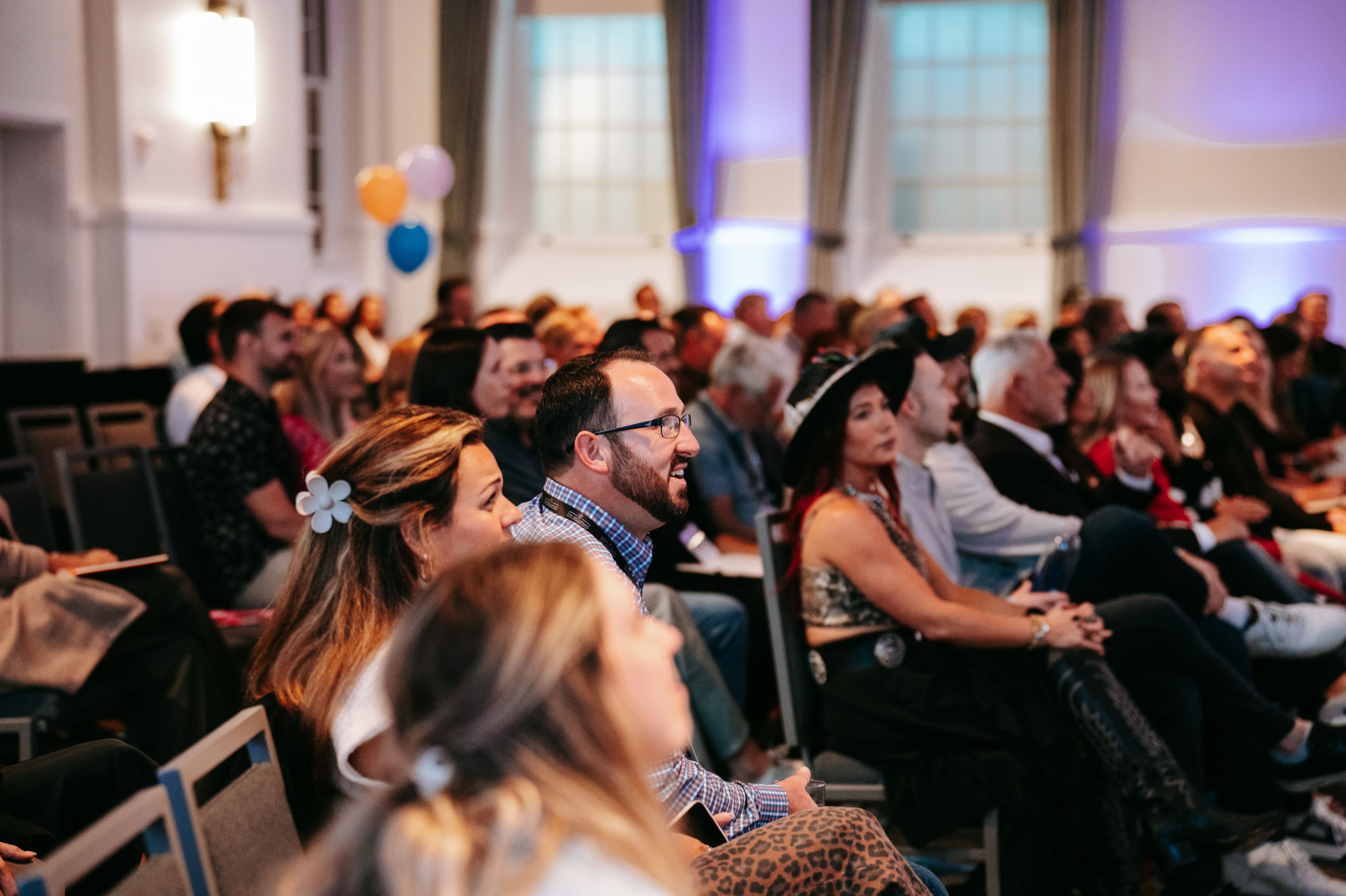 Community gathering with members in discussion