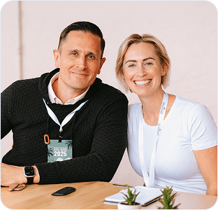 Couple at a Surge Collective gathering