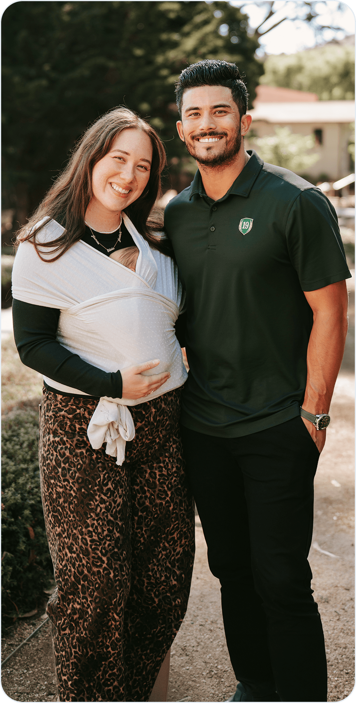 Expectant couple in the Surge Collective community